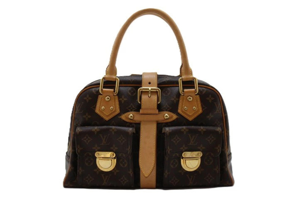 LOUIS VUITTON Manhattan Monogram Handbag Canvas